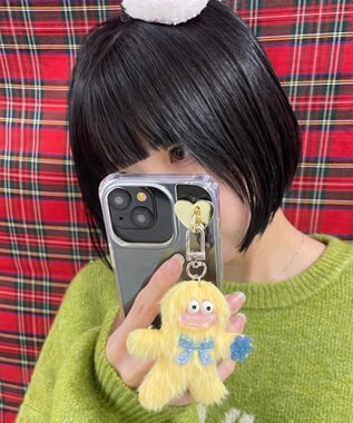 WEGO ミニメリクリモンスターぬいぐるみキーホルダー イエロー