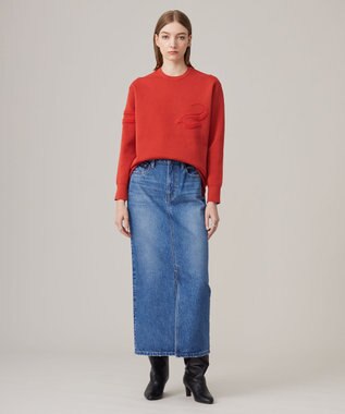 ICB 【洗える】ウォーターリサイクルデニム スカート ブルーデニム系