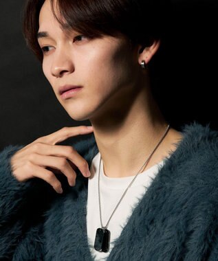 WEGO MWプレートネックレスST ブラック