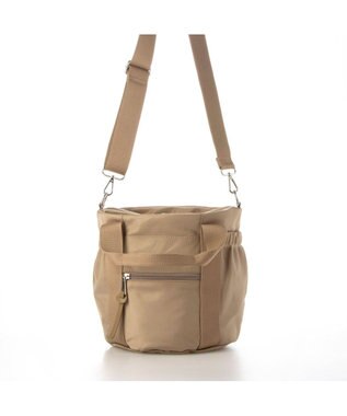 UNBILLION カシュカシュ cachecache / ドローコードナイロントートバッグ ベージュ