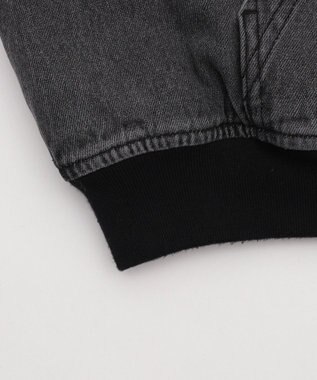 WEGO 【ユニセックス着用ITEM/MLサイズ展開】ワーカーズボアフードブルゾン デニムブラックソノタ