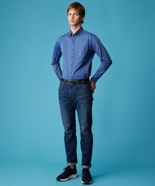 JOSEPH ABBOUD 【ストレッチ・洗える】コンパクトジャージーシャンブレー ダルブルー系