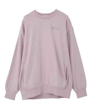 earth music&ecology サイドリブロゴスウェット