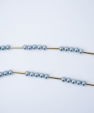 monshiro ハナミズキリーフネックレス ゴールド×グレー