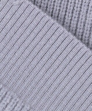 ANY SIS 【Oggi1月号掲載】モックネック袖パール調 ニット ライトブルー