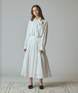 GRACE CONTINENTAL ボウタイシアーシャツ