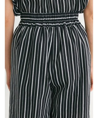 Green Parks ・ＥＬＥＮＣＡＲＥ　ＤＵＥ　ストライプワイドパンツ Black