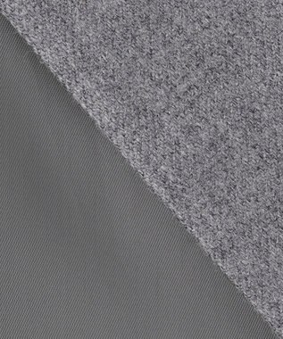 自由区 【洗える】ウォッシャブルウールサキソニーワイド パンツ TOPグレー