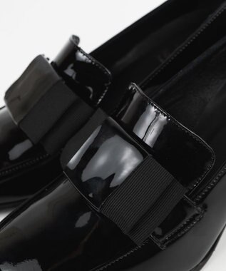 BONTRE 【LucaGrossi/ルカグロッシ】エナメルリボンパンプス/CH840-VA ブラック