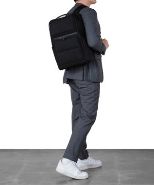 ACE BAGS & LUGGAGE ace. デヴェル ビジネスリュック  B4サイズ 15.6インチPC収納 24L 1050g 2気室 20262 エース ブラック×ネイビー