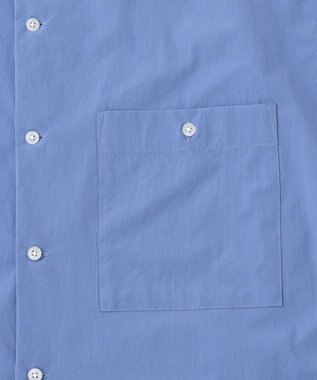 UNFILO MENS 【男女兼用】コンフォート カジュアル ワイドシャツ [24年秋冬商品] スモーキー ブルー