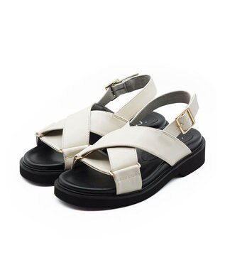 APOM クロスストラップサンダル アイボリー