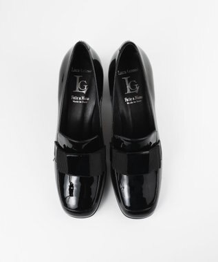 BONTRE 【LucaGrossi/ルカグロッシ】エナメルリボンパンプス/CH840-VA ブラック