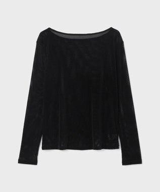 GRACE CONTINENTAL ベロアカットトップ ブラック