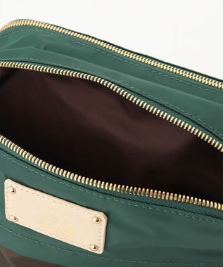 LA BAGAGERIE ウォータープルーフナイロン　スクエアショルダー ダークグリーン