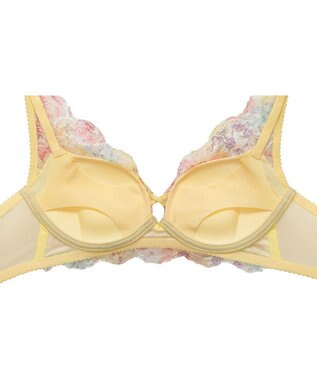 WACOAL 【重力に負けないバストケアBra】 ノンワイヤー バストを重力から守る まる胸キープ ラクなつけごこち サイドのラインすっきり ブラジャー レディース BRA184 /ワコール イエロー