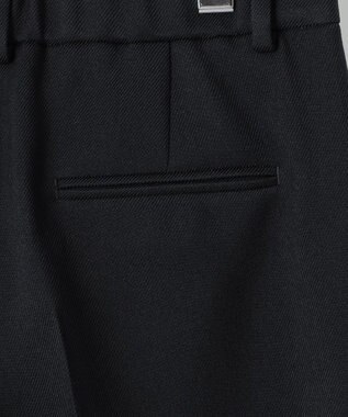 23区 【洗える】ウールライクカルゼ テーパード パンツ ネイビー系