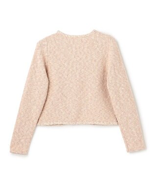 TOCCA TWEEDY MAZE ニットジャケット ピンク系
