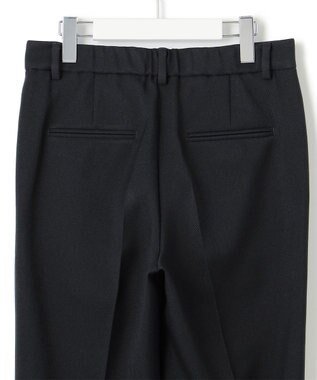 23区 【洗える】ウールライクカルゼ テーパード パンツ ネイビー系