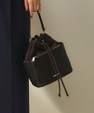 スエード コンビ ドロスト バッグ