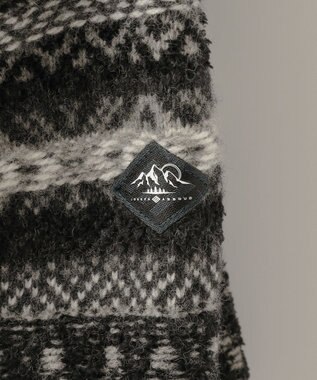 JOSEPH ABBOUD MOUNTAIN 【軽量/ソフト】ラム×モールジャカード ニットブルゾン グレー系7