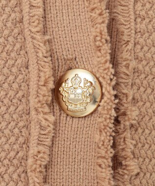 Feroux 【ONWARD CROSSET MAG掲載】ツイードライクニット ジャケット ベージュ系