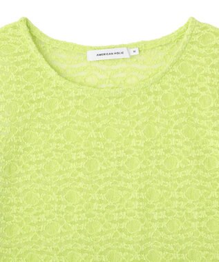 AMERICAN HOLIC 【選べるサイズ】レースプルオーバー Light Green
