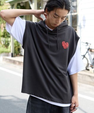 WEGO 【ユニセックス着用ITEM/2点SET】パーカーアンサンブルT（SS） スミクロ