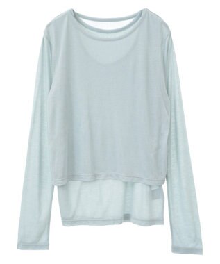 Green Parks ・Ｐｅｔｉｔ　Ｆｌｅｕｒ　レイヤードシアープルオーバ Green