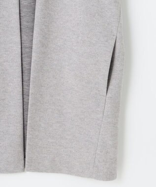 J.PRESS LADIES ニードルパンチ カーディガン ライトグレー系