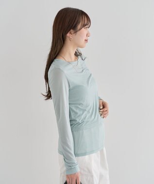 Green Parks ・Ｐｅｔｉｔ　Ｆｌｅｕｒ　レイヤードシアープルオーバ Green