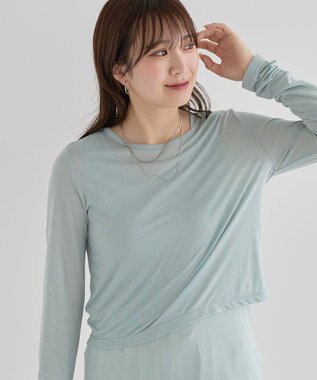 Green Parks ・Ｐｅｔｉｔ　Ｆｌｅｕｒ　レイヤードシアープルオーバ Green