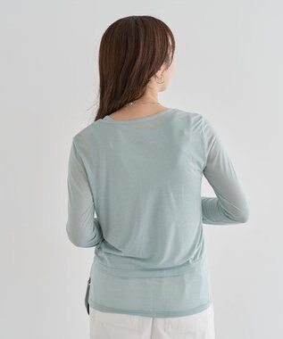 Green Parks ・Ｐｅｔｉｔ　Ｆｌｅｕｒ　レイヤードシアープルオーバ Green