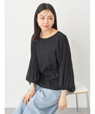 earth music&ecology マジョリカプリーツプルオーバー Black