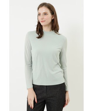 DAKS コットン天竺スタンドカラーカットソー