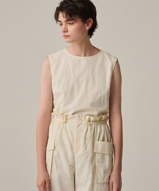 uncrave 【撥水・洗濯機洗い可】ライトプルーフナイロン ブラウス（uncrave WHITE） エクリュ