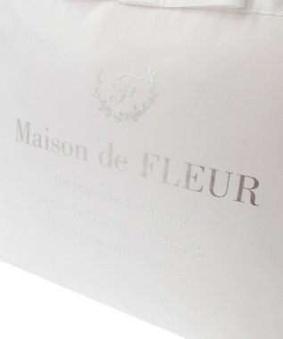 Maison de FLEUR ブランドロゴフリルハンドルトートMバッグ Light Pink