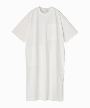 HAAG スマイルコットン SHORT SLEEVE ONEPIECE ワンピース ホワイト