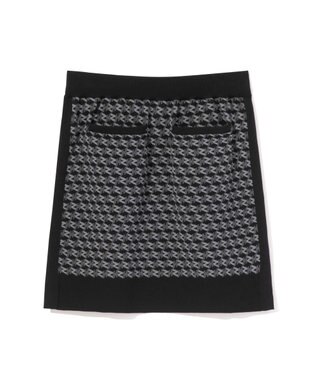 ZERO HALLIBURTON 【セットアップ可能】 モノグラム柄 ニットスカート ZHG-W5A4f 85141 ブラック