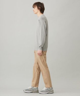 UNFILO MENS スタイリッシュ ニット プルオーバー グレー