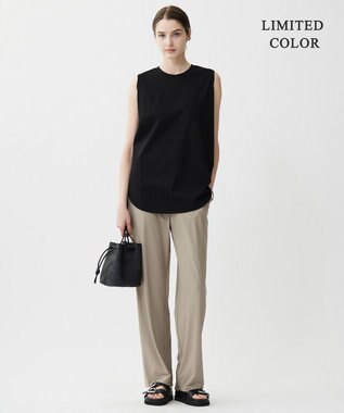 ICB L 【WEB限定カラーあり・UVカット・接触冷感・速乾】マットスキューバ セミワイドパンツ クリームブラウン系［WEB限定］