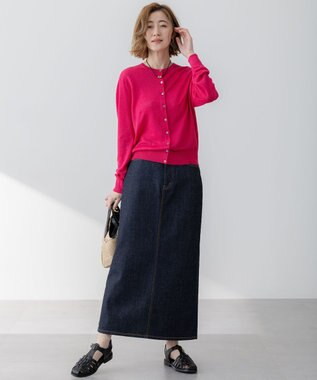 23区 【Oggi3月号掲載/新色追加/洗える】23区DENIM ストレッチ デニムスカート ネイビー系