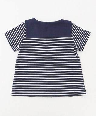 組曲 KIDS 【80-90cm】セーラーボーダー セットアップ ネイビー系1