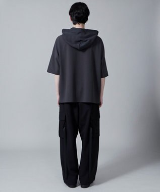 WEGO ジオメトリックブロックフードT(S) ダークグレー