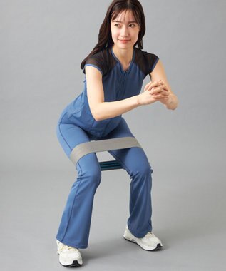 Chacott Chacott BALANCE Boost フレアパンツ アイアンブルー