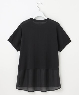 J.PRESS LADIES L 【洗える・抗菌防臭】FABRIC コンビ ニット ブラック系