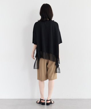 YECCA VECCA 【尾崎紗代子さん着用】タックハーフパンツ Camel