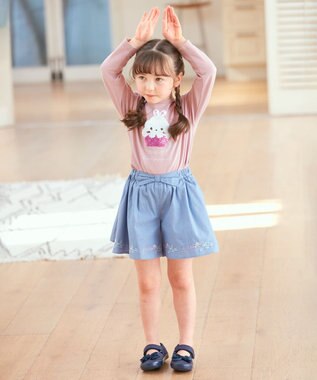 ANY KIDS ミラクルスパンコール 長袖 Ｔシャツ ピンク×ケーキ