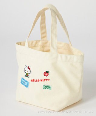 OP／FILA 【Ocean Pacific×ハローキティ】キャンバスミニトートバッグ アイボリー