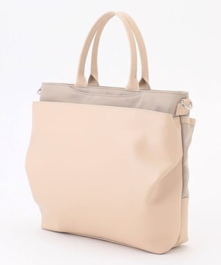 Y'SACCS シルキーリュクス2WAYトートバッグ アイボリー